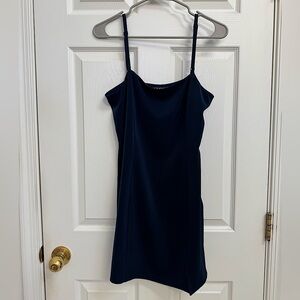 Dark Navy Blue Mini Dress